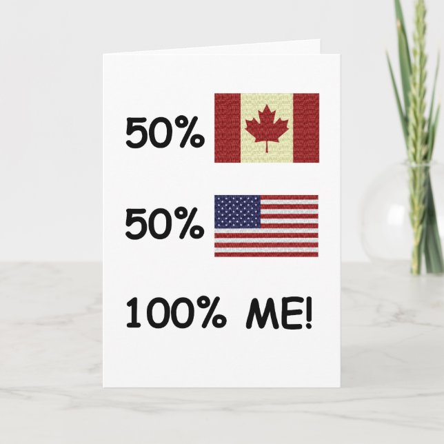 Tarjeta 100% YO canadiense/americano (Anverso)