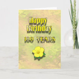 Tarjeta 100o cumpleaños feliz