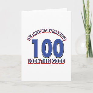 Tarjeta 100os diseños del cumpleaños
