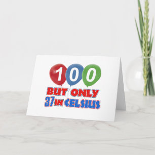 Tarjeta 100os diseños del cumpleaños del año