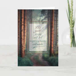 Tarjeta 100th Birthday and Still Inspiring Hearts and Mind