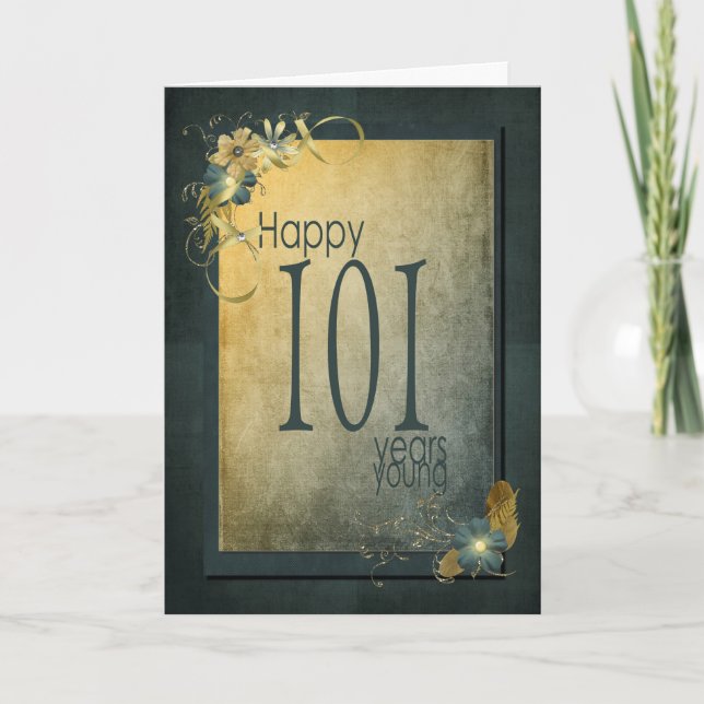 Tarjeta 101.º marco de la cosecha de cumpleaños (Anverso)