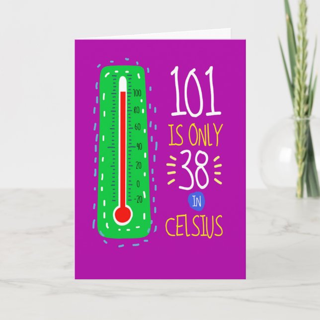 Tarjeta 101 Cumpleaños De La Hiedra Celsius (Anverso)