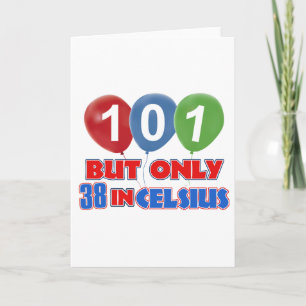 Tarjeta 101os diseños años del cumpleaños