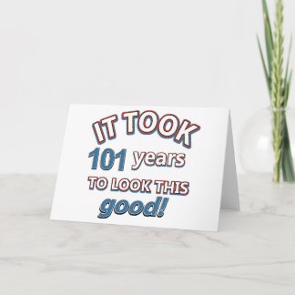 Tarjeta 101os diseños años del cumpleaños