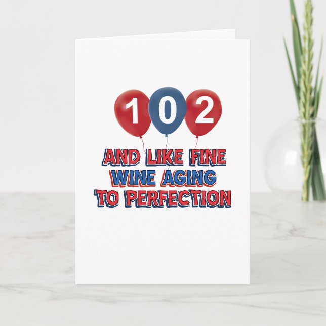 Tarjeta 102os diseños del cumpleaños (Anverso)