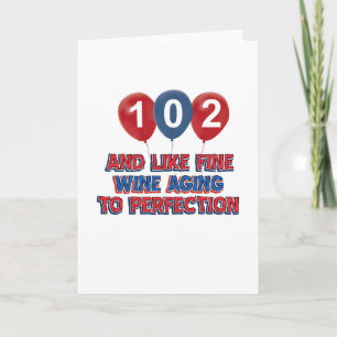 Tarjeta 102os diseños del cumpleaños