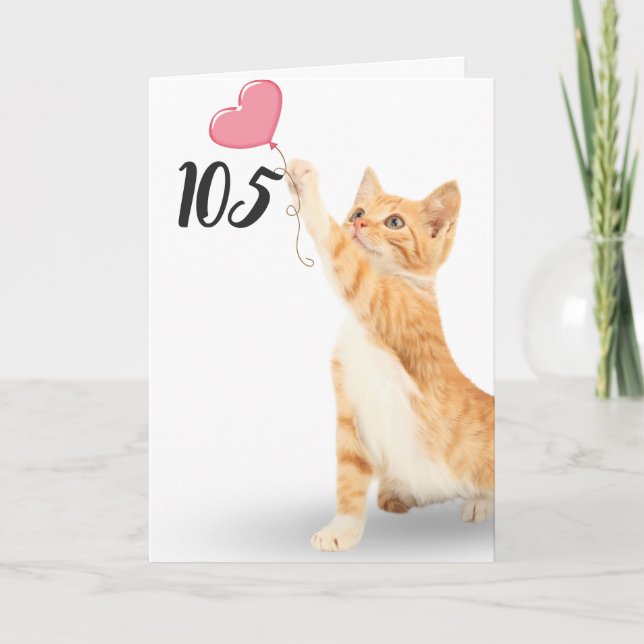 Tarjeta 105.ª tabby cat (Anverso)