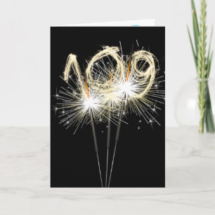 Tarjeta 109.ª estafadora de cumpleaños en negro