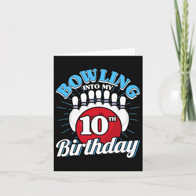 Tarjeta 10.ª Bola Temática de Cumpleaños (Anverso)