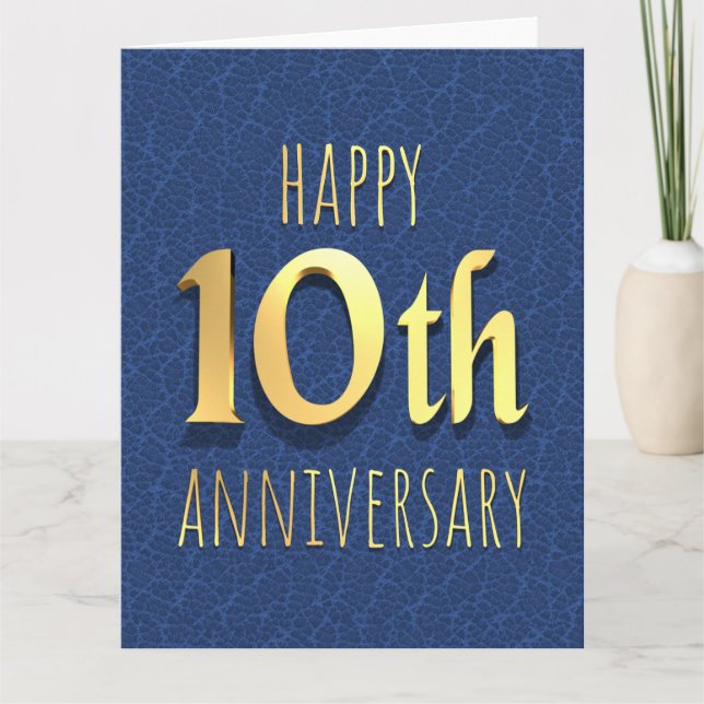 Tarjeta 10.º aniversario (Anverso)