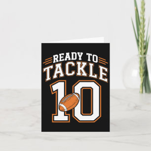 Tarjeta 10.º Aniversario De Fútbol De Más De 10 Años Prepa