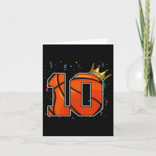 Tarjeta 10.º cumpleaños Bysketbyll Gran número 10 años Bo