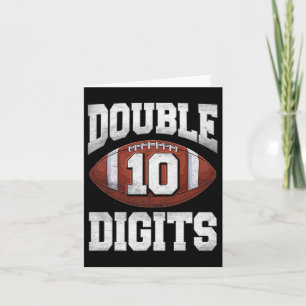 Tarjeta 10.º niño de cumpleaños dos dígitos estriba de 10 