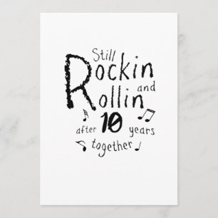 Tarjeta 10° Aniversario - Parejas de 10 años