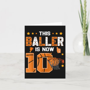 Tarjeta 10 Años De Baloncesto Este Baller Ya Tiene Diez Añ