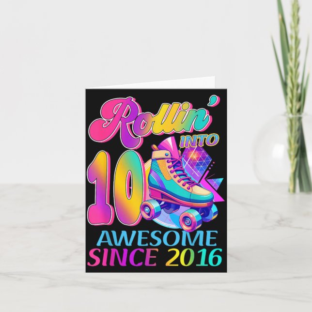 Tarjeta 10 Años Increíble Desde Cumpleaños Temáticos de Ho (Anverso)