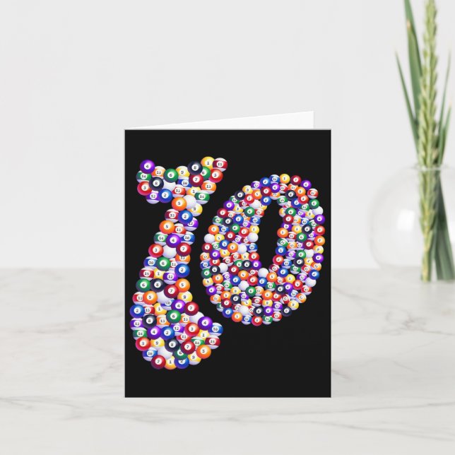 Tarjeta 10 Compuesto Por Billiard Pool Table (Anverso)