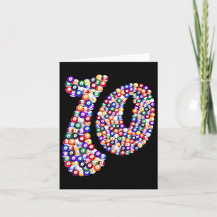 Tarjeta 10 Compuesto Por Billiard Pool Table