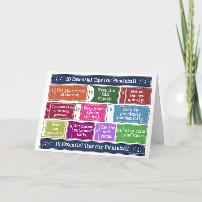 Tarjeta 10 consejos esenciales para el baloncesto (Anverso)