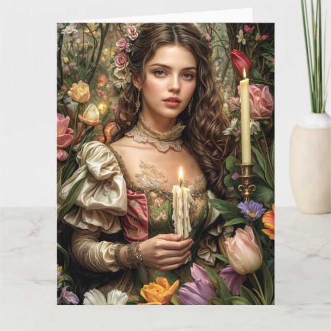 Tarjeta 10 de diseño del Gótico victoriano de prim (Anverso)