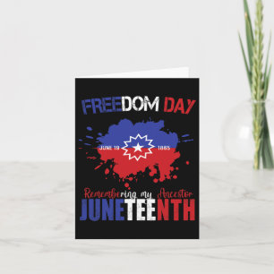 Tarjeta 10 de junio celebró la libertad azul blanco rojo l