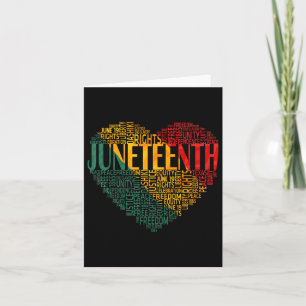 Tarjeta 10 de junio Historia Negra Estadounidense Africana