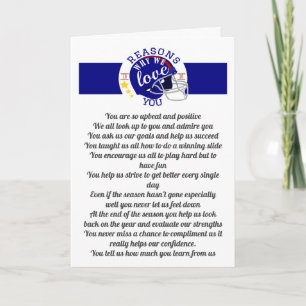 Tarjeta 10 razones por las que nos encanta el entrenador d