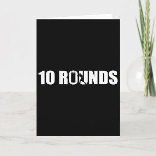 Tarjeta 10 Rondas - Amante del boxeo Gimnasio Boxeador Kic
