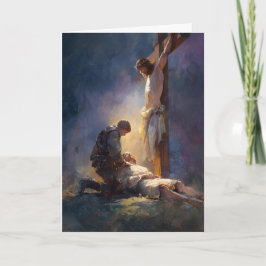 Tarjeta 11ª Estación del Vía Crucis - Jesús es clavado en