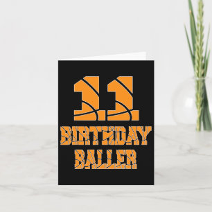 Tarjeta 11.º Bysketbyll de cumpleaños