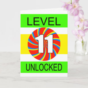 Tarjeta 11.º Jugador de Computadoras de Cumpleaños