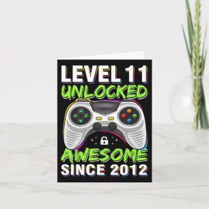 Tarjeta 11 años Bday Son Boy Funny Gamer 11 años Bir
