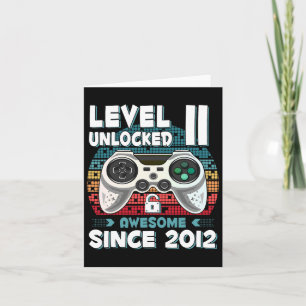 Tarjeta 11 años Bday Son Boy Funny Gamer 11 años Bir