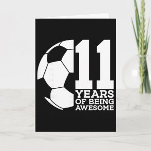 Tarjeta 11 Años De Ser Increíble Fútbol 11 Cumpleaños _1
