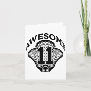 Tarjeta 11 Años De Ser Un Impresionante Lacrosse 11º Cumpl