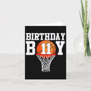 Tarjeta 11 años Deporte Bsketbyll de 11 años