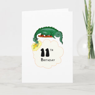 Tarjeta 11mo Dragón del cumpleaños