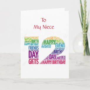 TARJETA **12º CUMPLEAÑOS PARA MI AMABLE NIEZA**