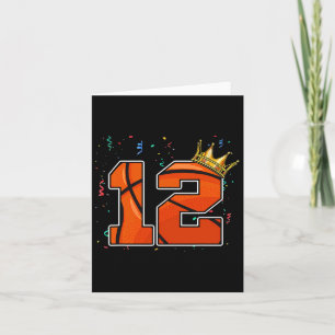 Tarjeta 12.º cumpleaños Bysketbyll Gran Número Bo de 12 añ