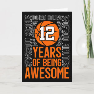 Tarjeta 12 Años De Ser Increíble Sketll 12 Cumpleaños