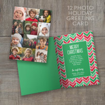 12 Collage de Fotos Navideño a 2 Caras - Descargar