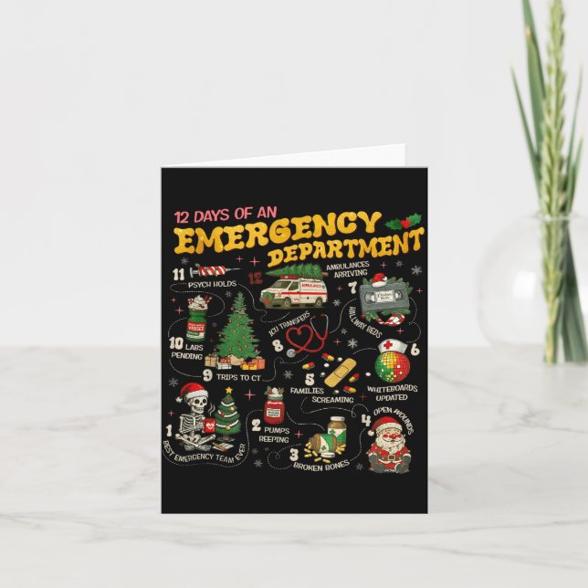 Tarjeta 12 Days Of An Emergency Department, Er Nurse Chris (Anverso)
