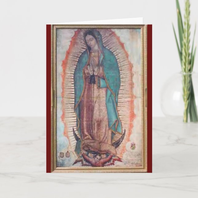 Tarjeta 12 de diciembre Nuestra Señora de Guadalupe (Anverso)