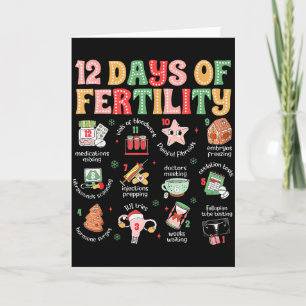 Tarjeta 12 Días De Fertilidad Enfermera De Fecundación In 