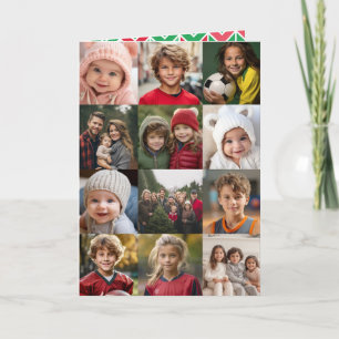 Tarjeta 12 Navidades Collage de fotos de 2 lados - Descarg