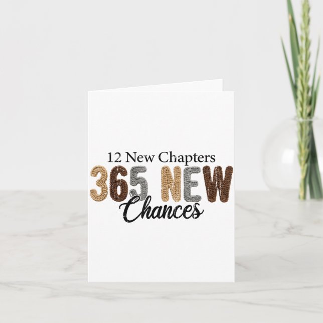 Tarjeta 12 New Chapters 365 New Chances  (Anverso)