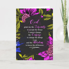 Tarjeta 12 Paso Recuperación Aliento Purple Botánico