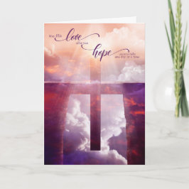 Tarjeta 12 Step Recovery Christian Cross Bridge