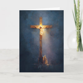 Tarjeta 12a Estación del Vía Crucis - Jesús muere en la Cr